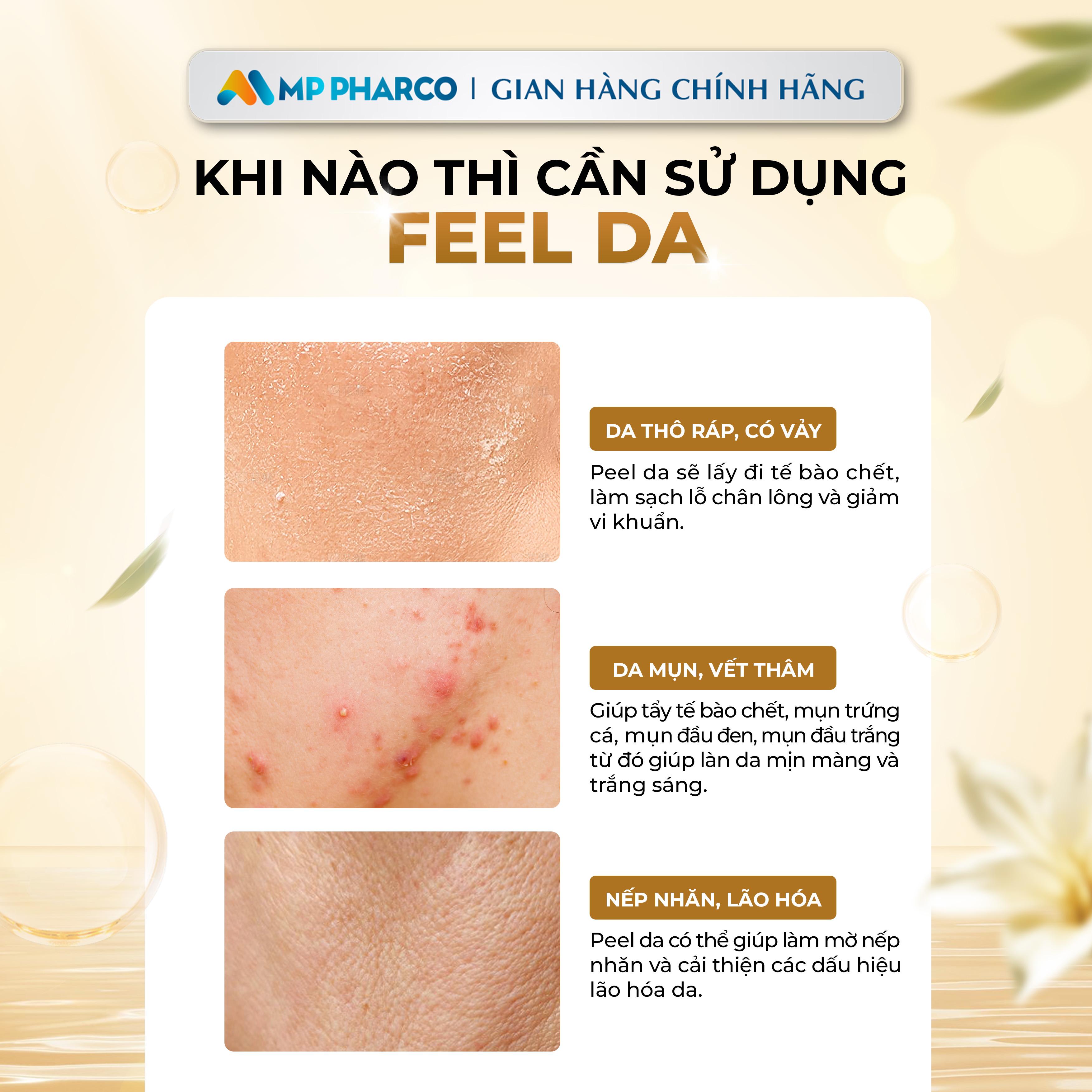 K61 FACE PEELING Skin ,Peel da MP Pharco thế hệ mới không bong ,hỗ trợ cải thiện lỗ chân lông ,hỗ trợ làm sáng da Skincare