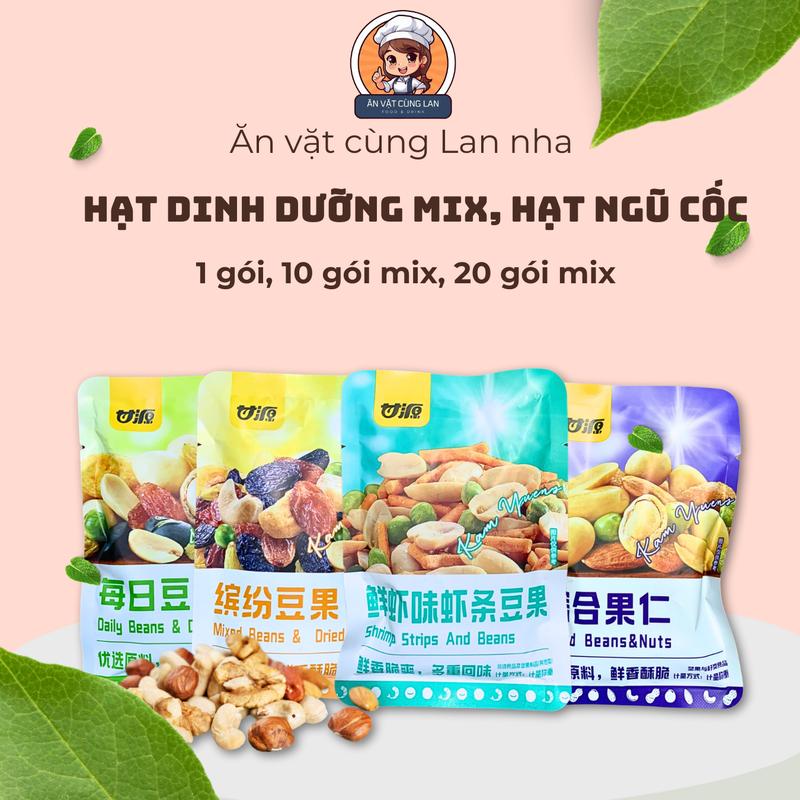  Hạt Dinh Dưỡng Mix Ngũ Cốc Cùng Hạt Sấy Giòn Tốt Cho Sức Khỏe - Dạng gói 30G 
