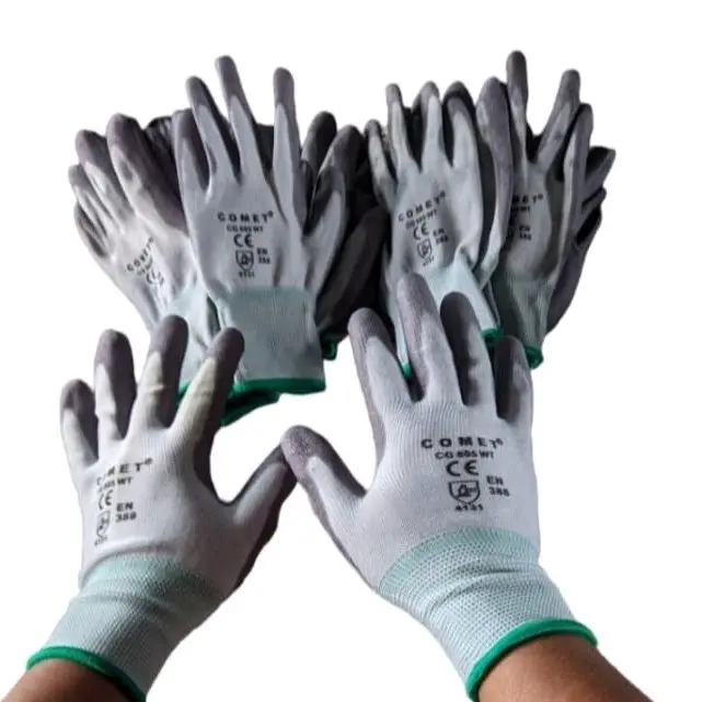 1 Lusin Sarung Tangan Kerja working Grey dan Hitam Sarung Tangan Serbaguna 24pcs kanan dan kiri 1