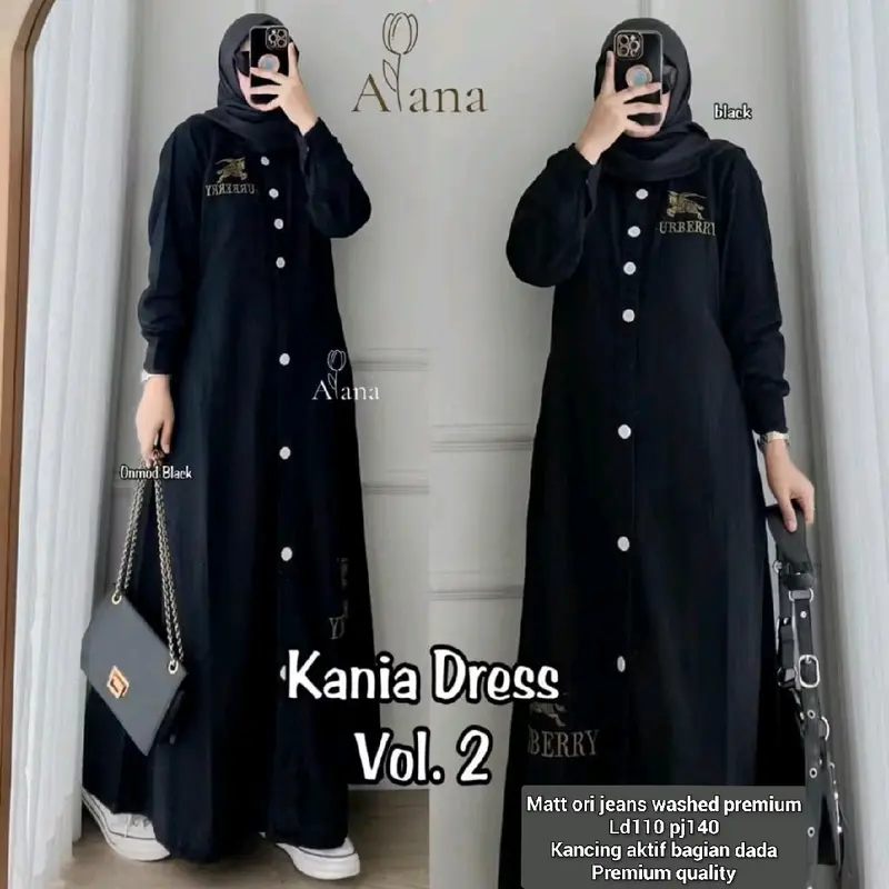 KANIA GAMIS JEANS WANITA SIMPEL ELEGAN 1