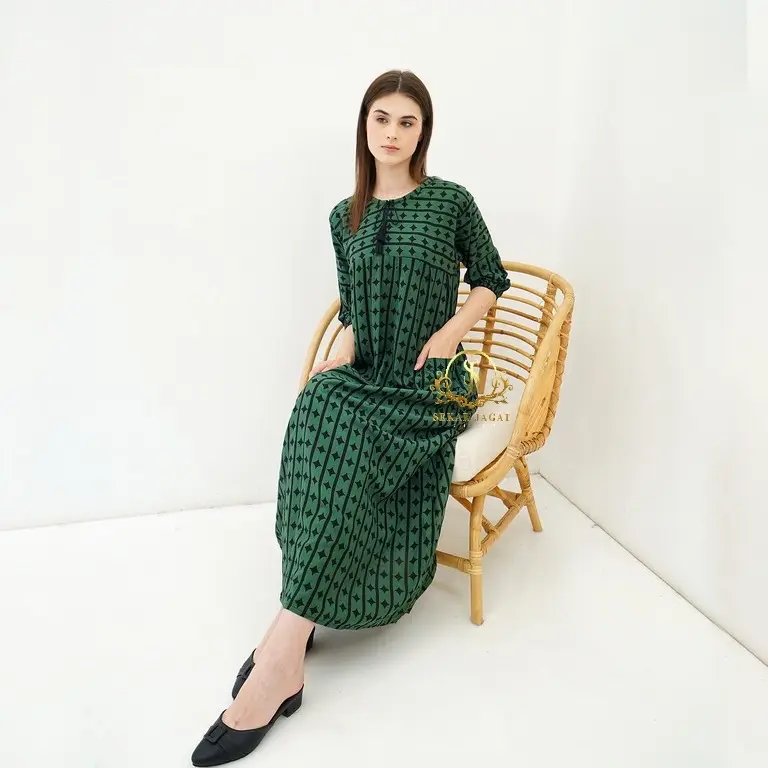 Sekar Jagat Collection – Dress Matrix Rayon Premium | Adem, Nyaman & Stylish – Dress Terbaru 2025 4