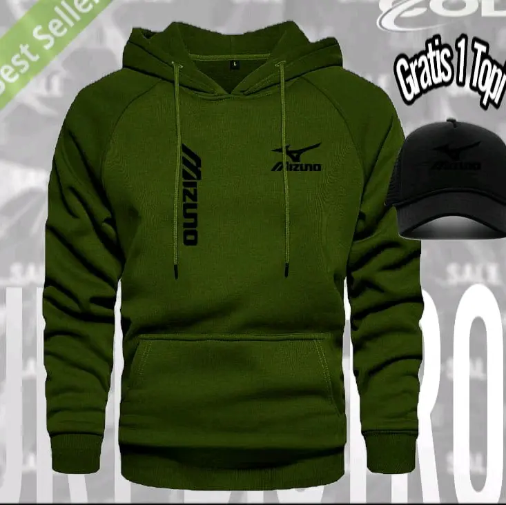 KEFA BONUS TOPI..!! Hoodie Sweater Logo 1205 M1zun0 Kirka Text Hitam bk blok Jaket Hoodie pria dan wanita Terkeren Quality Premium Fleece Nyaman 6