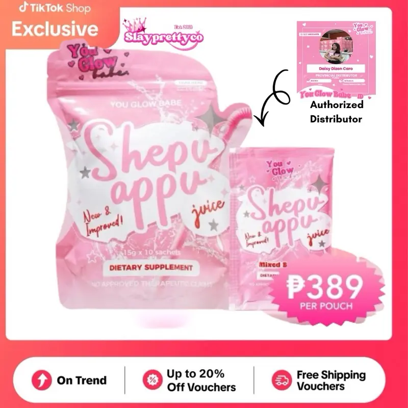 You Glow Babe Shepu Appu Juice Drink With Glutathione Whitening New and  Improved - TikTok Shop Philippines