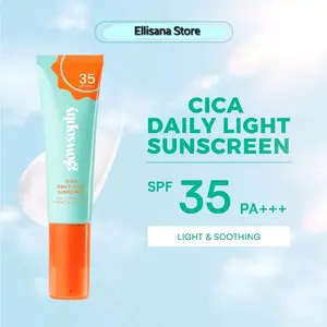 GLOWSOPHY | Cica Daily Light (SUNSCREEN) SPF 35 PA+++ Light & Soothing Sunblock Wajah