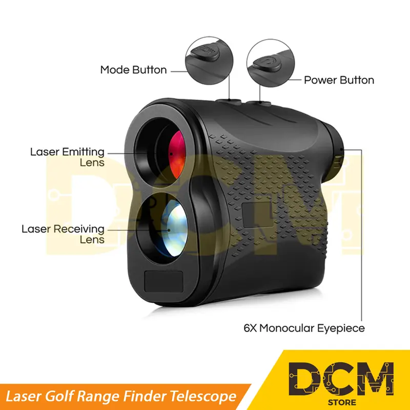 Laser Golf Range Finder Telescope Teropong Berburu Pengukur Jarak 600m 1