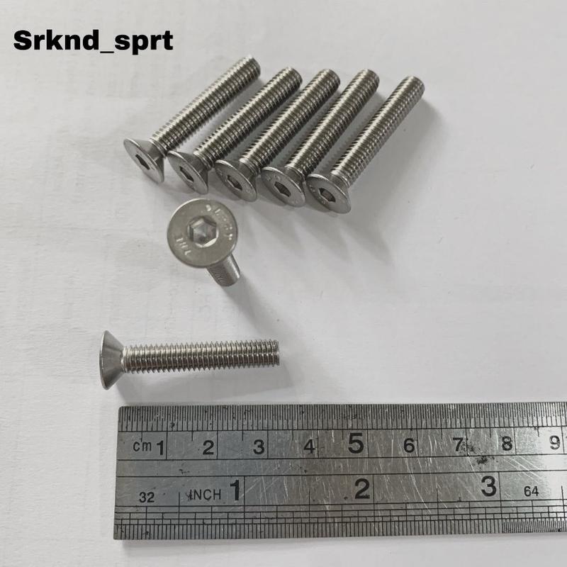 Baut popor stainless 2cm / 2.5cm / 3.5cm 1pcs 1