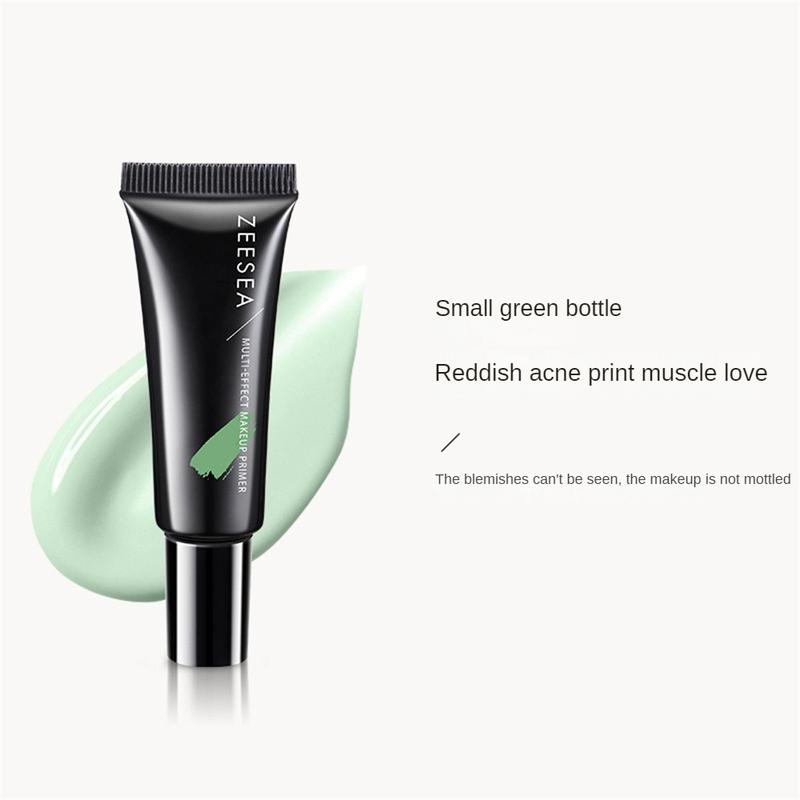 Product Introduction of （Free Gift&NEW）Face Makeup Primer Cream Brighten Contour Color Isolation Waterproof Makeup Foundation Natural Makeup Base Cream 10g + Powder 28