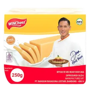 WINCheez 250gr Keju Cheddar Olahan - Chef Juna