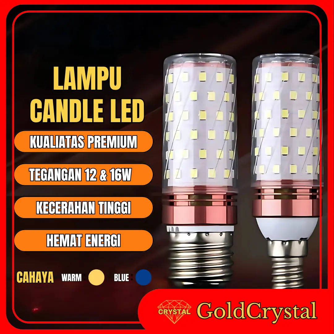 SIVITECH Lampu LED Jagung 12W/16W E27 E14 Bohlam Hias 3Warna Warm+Biru Warm+Putih Plastik Hemat Energi Modern