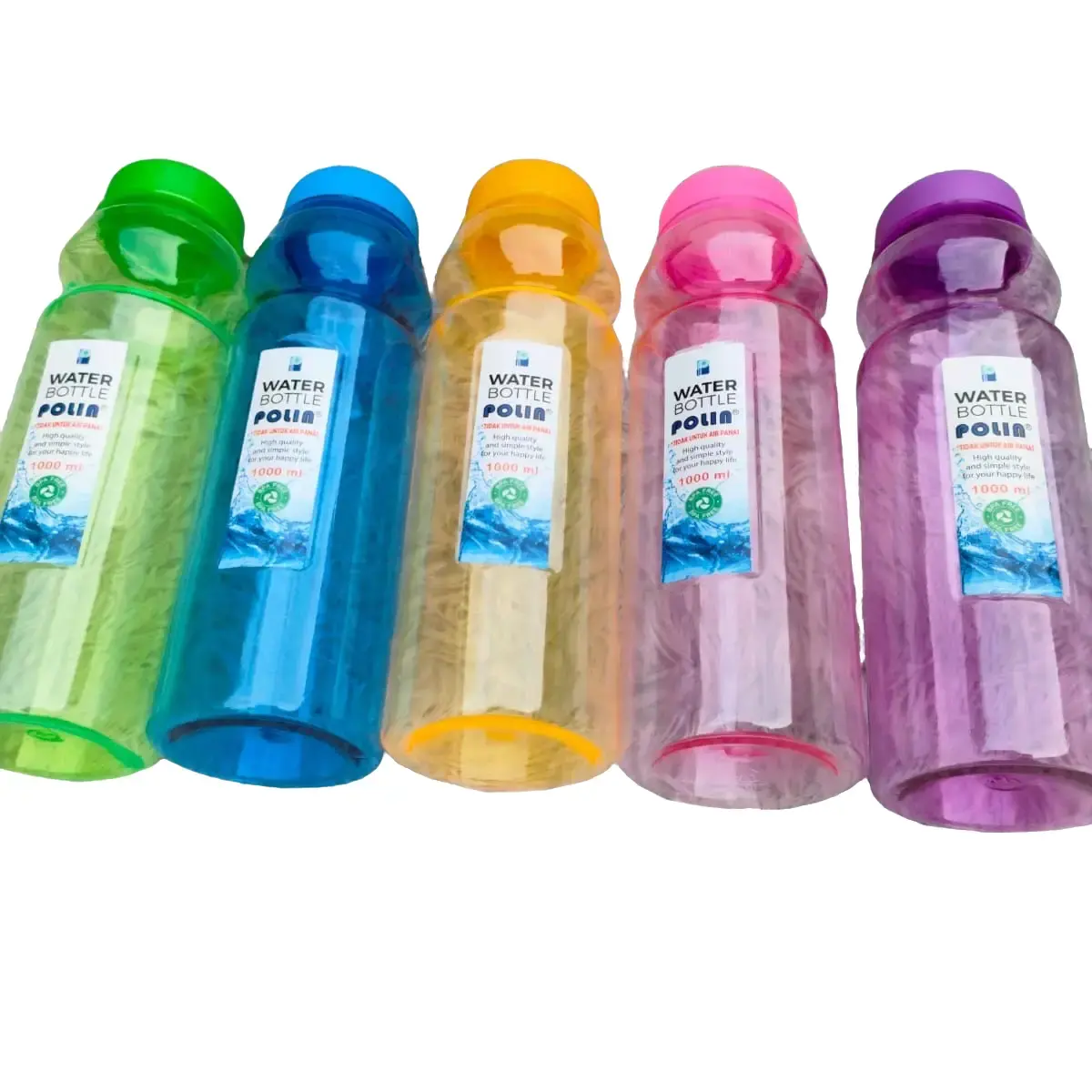 Botol Air Minum Polin 1000ml Bulat/Thumbler Sania Viola 850ml Plastik - Warna Hijau - Wadah, Minuman, Bottles, Water, Teh, Kitchenware