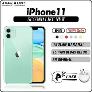 [Bekas] [Resmi Diotorisasi oleh Apple]iPhone 11 64G  WiFi Only  BH85-100% garansi satu tahun