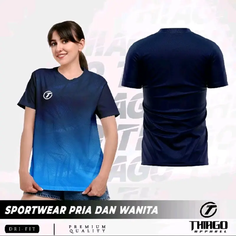 COD Baju olahraga Atasan baju volly cewe/cowo badminton premium stelan futsal bulutangkis Ranning Sport SIZE M L XL.TR09 1