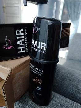 Product Review of (Promo Spesial) Aestika Dark Brown Hair Coloring Shampoo  - Pewarna Rambut Beruban Extract from A**a 2