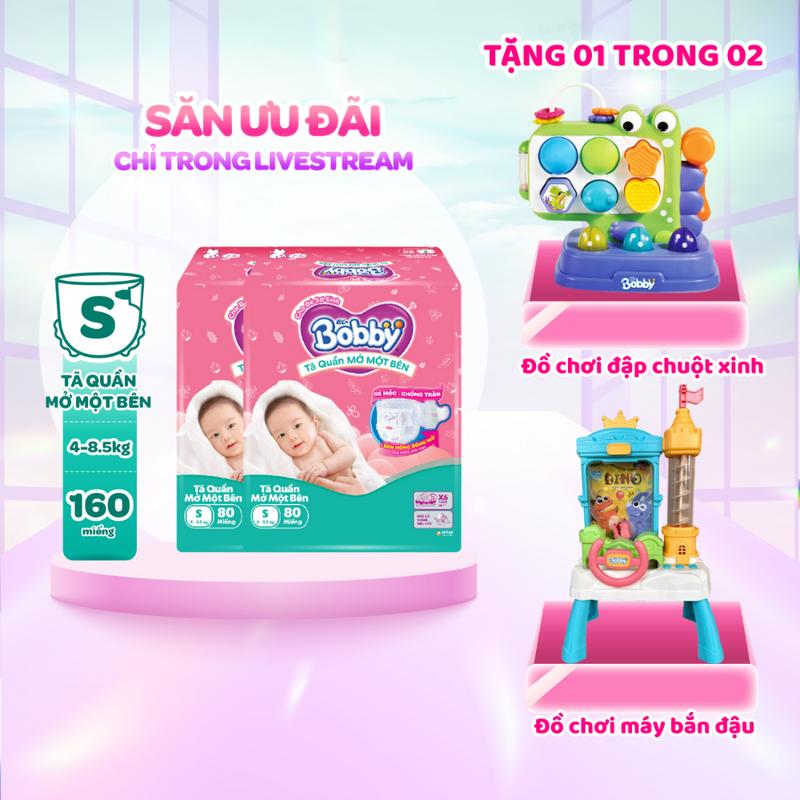   KOL   COMBO 2-TẶNG: BỘ ĐẬP CHUỘT MÁY BẮN HẠT ĐẬU  Bobby Tã bỉm quần Mở Một Bên size S80 miếng 
