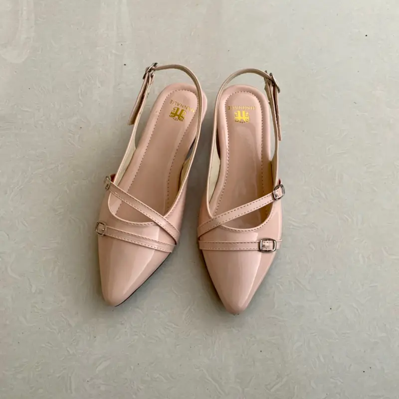 Sepatu Heels Wanita 3 CM Elegan Kekinian Terbaru 5