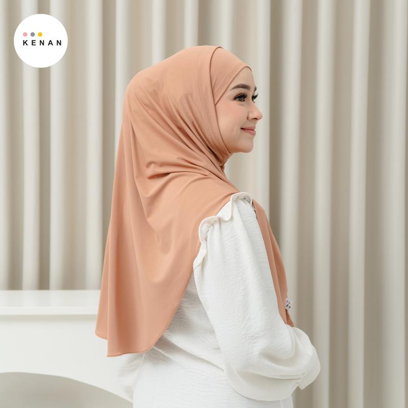KENAN - SHINY Instan Daily Hijab nonpet matt Jersey size L 8