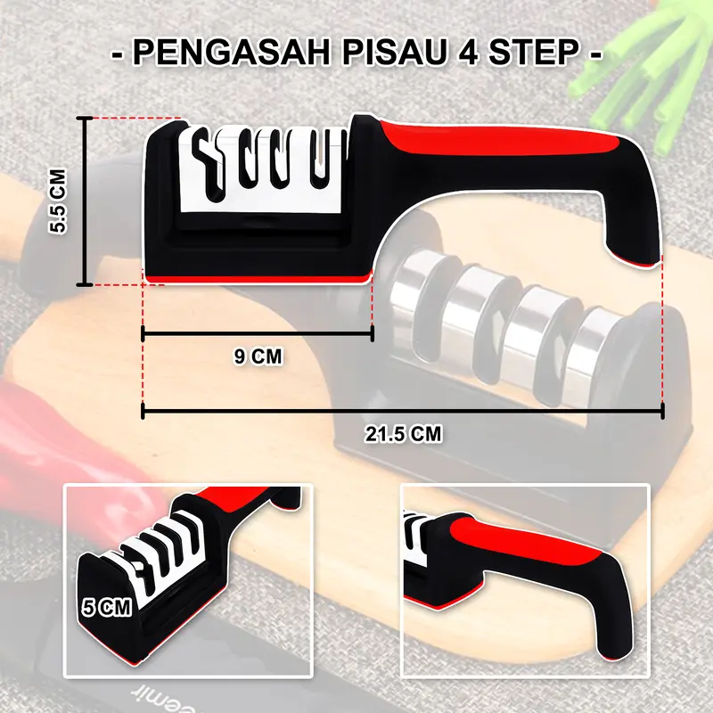 PENGASAH PISAU 4 STEP - KNIFE GRINDER - PENGASAH INSTANT 1