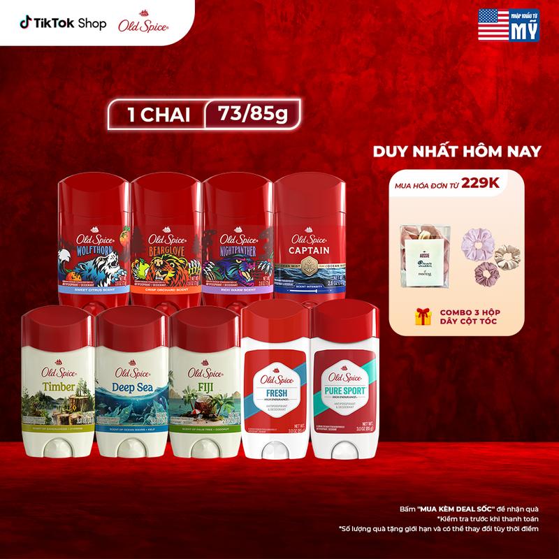 Sáp khử mùi và giảm tiết mồ hôi Old Spice 73/85g - Mỹ (Sáp Trắng)