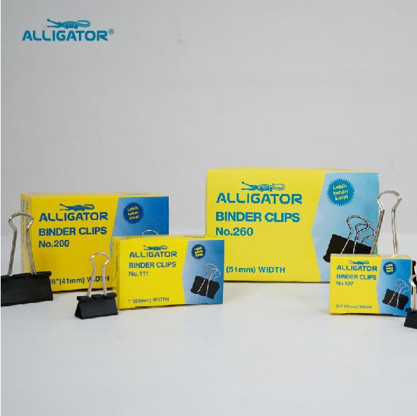 Gambar Alligator Binder Clip set 12 - 200 (41mm) dari Faber Castell Indonesia Kab. Bekasi Tokopedia