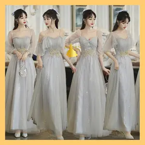 BD Gaun Pengirin Pengantin 2023 Model Long Dan Half  / Gaun Style Korean Penjamuan  BD14-21