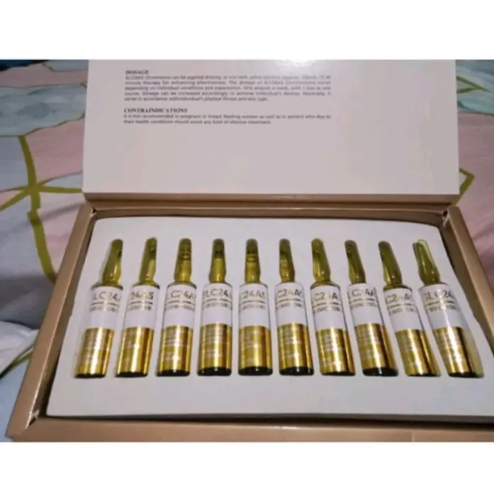 SLC24A5 GOLD 20mli+pure_biru+whitening_booster Wajah Essence Pencerah Hitam Perawatan 4