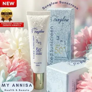 Sunglow Sunscreen SPF 50 New Package Original Malaysia (Glowing & Anti Flek)