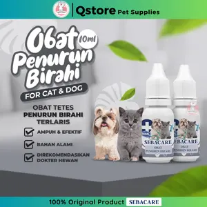 SEBACARE Obat Penurun Birahi Kucing Dan Anjing | Penghilang Pengatur Birahi Anabul 10ml