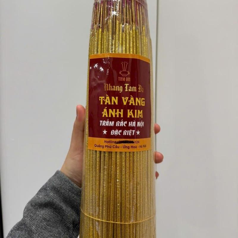   TRẦM BẮC HÀ NỘI ĐẶC BIỆT  NHANG CUỘN TÀN VÀNG ÁNH KIM dài 42cm 38cm nhang chung cư 29cm cuộn tàn cứng cáp thơm trầm bắc ít khói NHANG TÀI LỘC TAM ĐA 