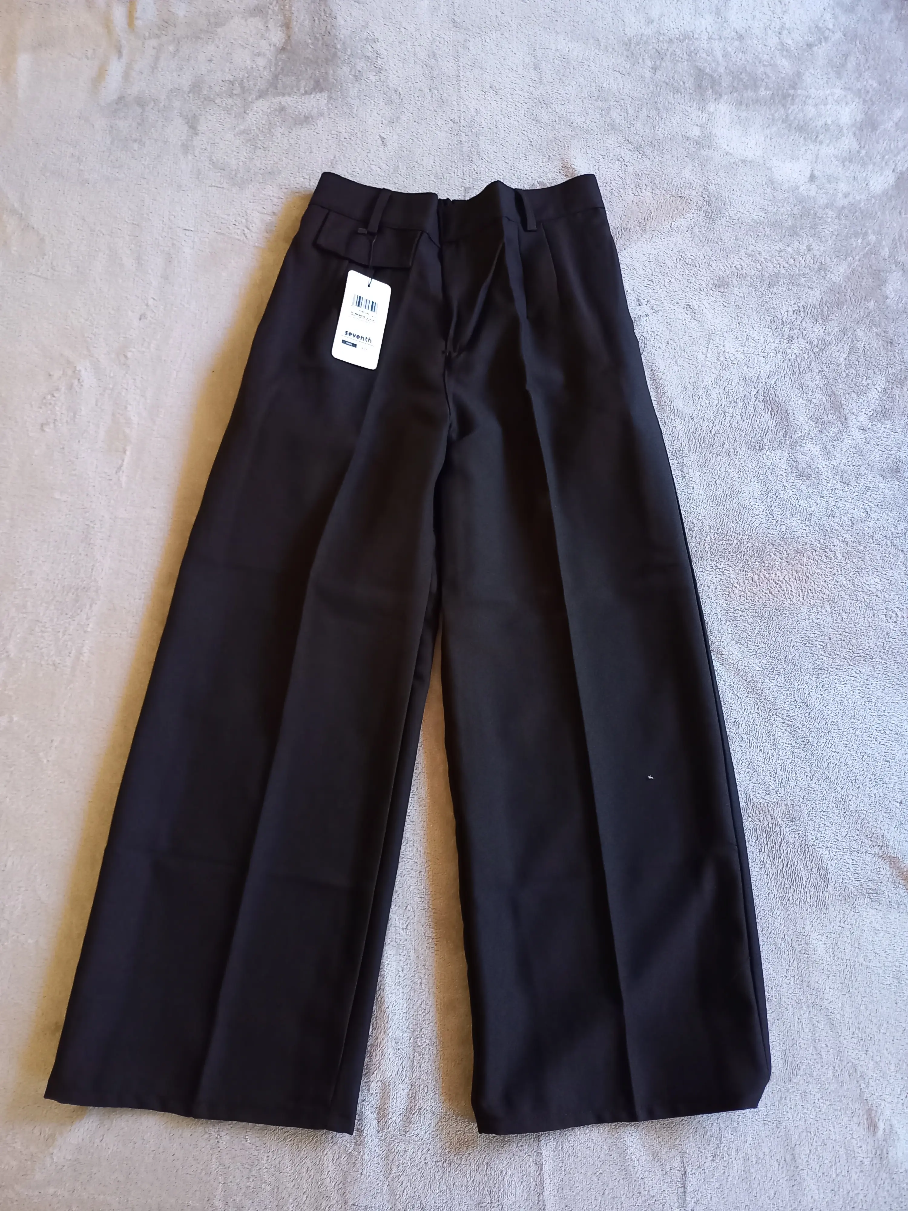 Oro Pants, Celana Wanita, Celana Korean Style, Celana Casual Cewek, Celana Panjang Hitam Nyaman Formal Semi Kulot Karet Standar oro  pants