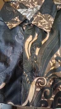 Product Review of kemeja Batik pria lengan panjang terbaru MOTIF SULTAN size M L XL XXL/ Kemeja batik pria lengan panjang Slim-fitting Baju Katun Kerah Kerja Nyaman Kantor Seragam from c**o 3