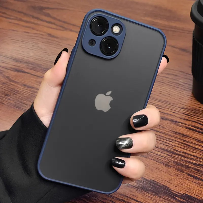 Ốp Điện Thoại Lì Chống Sốc, Thiết Kế Sang Trọng, Tương Thích Với iPhone 15, 14, 13, 12, 11, Pro Max, XR, Xs, X, 7, 8 Plus, SE 2020, 2022, Ốp Trong Suốt Ốp Chống Sốc Mini 3
