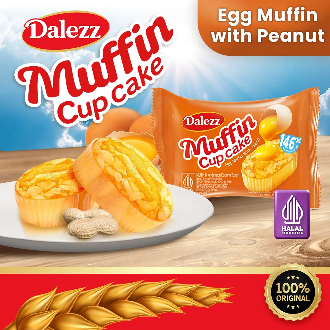 Egg Muffin With Peanut ( Telur dengan Kacang )