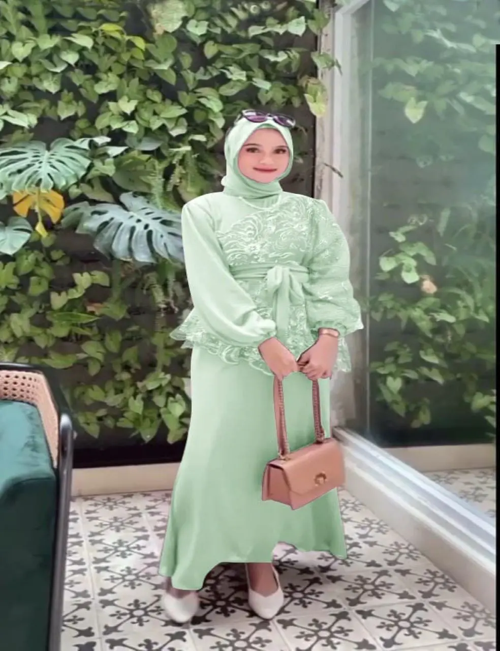 SAUKIA DRESS TULLE full puring! high materials busui friendly/ Gamis Remaja/Size M/L/XL/XXL/Dress Kondangan
