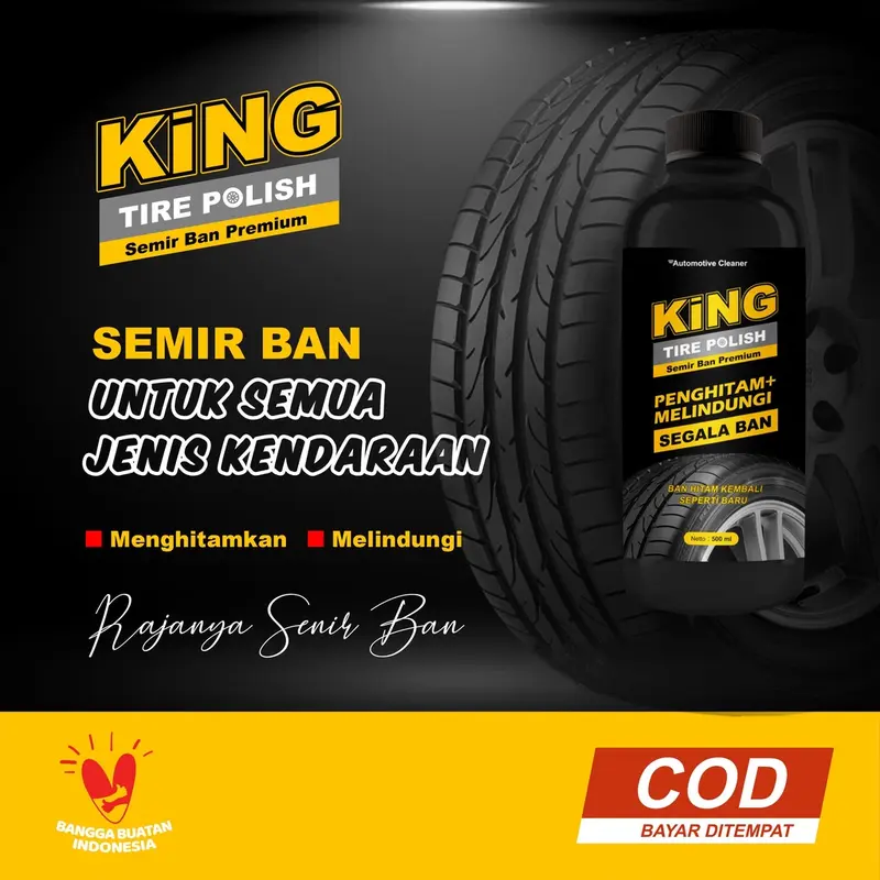 Semir Penghitam Ban Mobil dan Motor Awet Berkualitas 500 ml 1