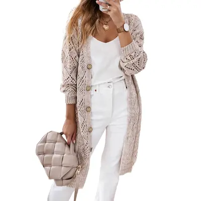 Selected Crochet Floor Length Cardigan TikTok Shop