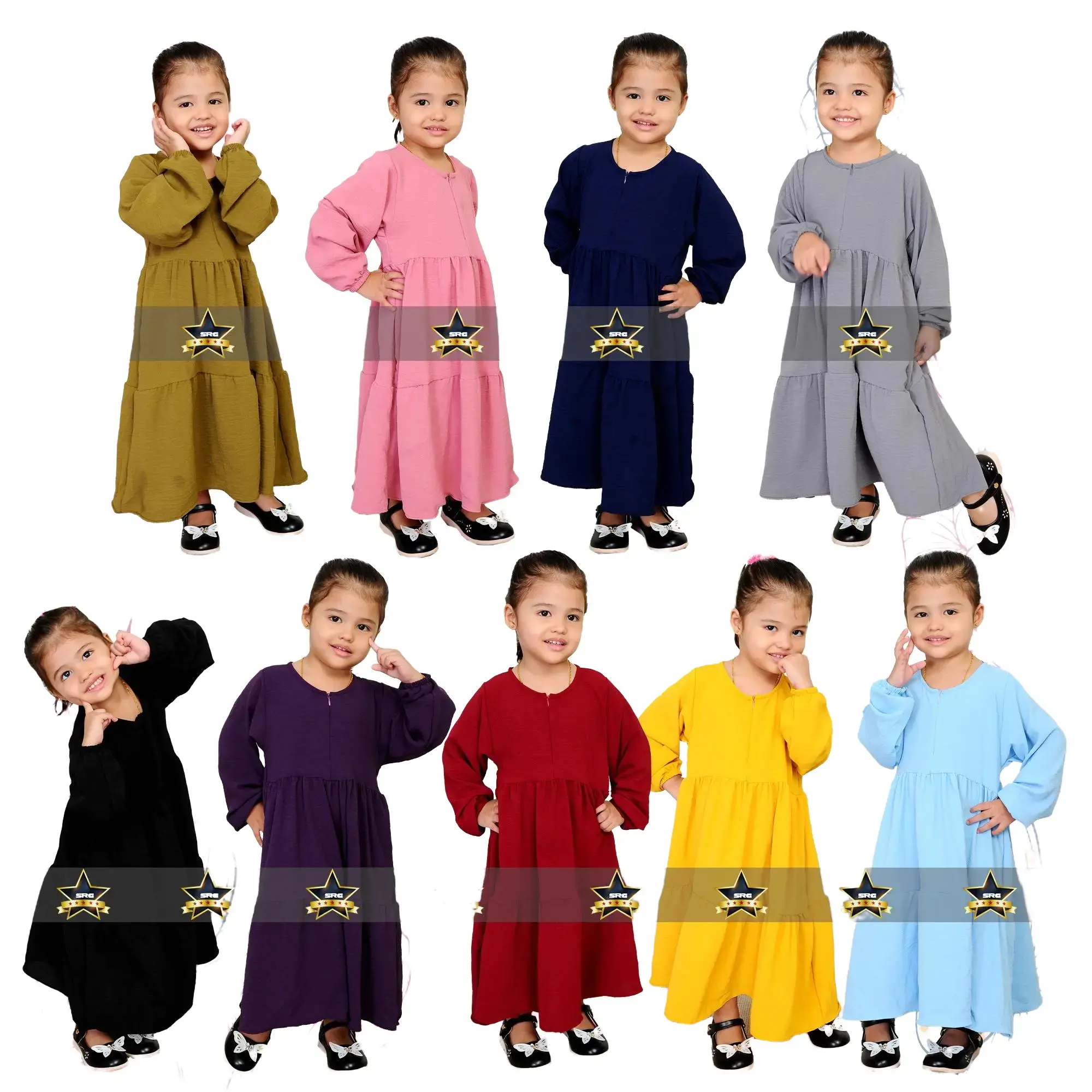 BUDAK FARAK 2024 CEY Ready stock Girl Costume baju cinderella 4–12 tahun