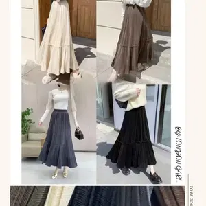 Raline Skirt vol.2 || Plisket Suede Premium