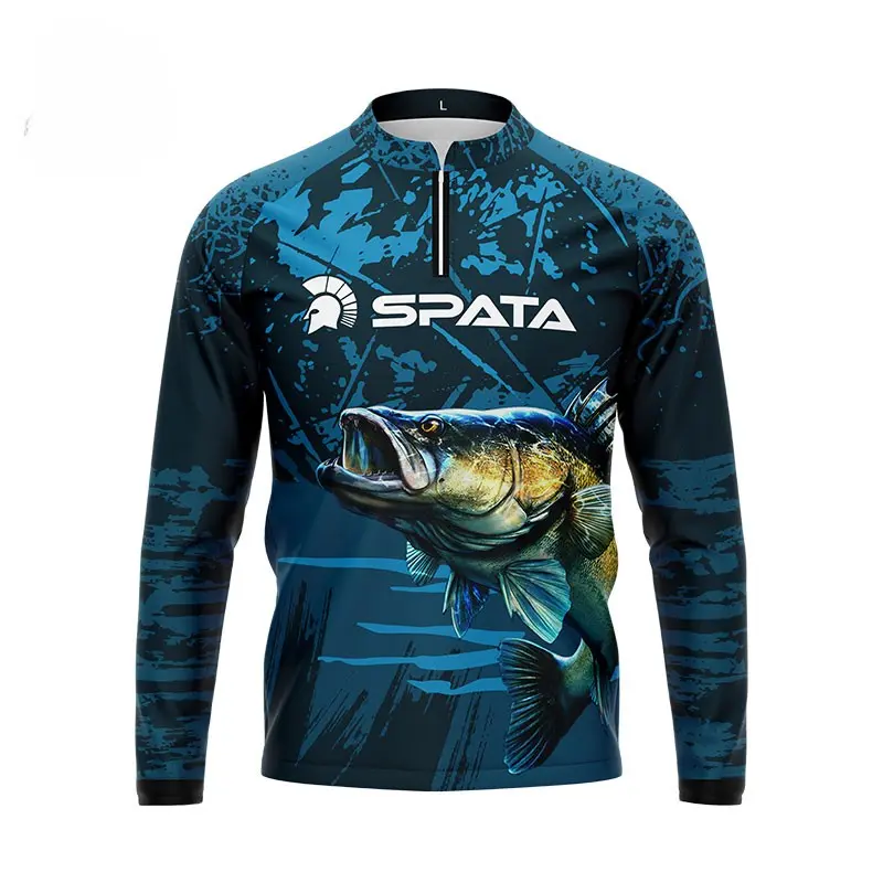2025 DIAOLIAN Stand-up Collar Fishing Shirts Sunproof Breathable Moisture-wicking Quick-drying Anti-UV UPF50+ Super light-Weight