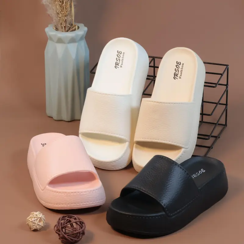 Sendal Selop Wanita Bahan 520M-2 Karet EVA Model Kulit Jeruk Lembut Anti Slip Anti Licin Santai Shoes 1