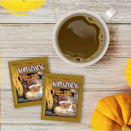 MIWON Korean Ginseng Coffee 20 Sachet | 100% Kopi Ginseng Korea Asli 1