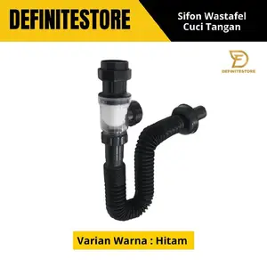 Sifon Angsa Wastafel Pvc Sifon Leher Angsa Wastafel Multifungsi Selang Afur Pembuangan Selang Cuci Piring Sifon Tarik Hitam Putih Keran Terlaris