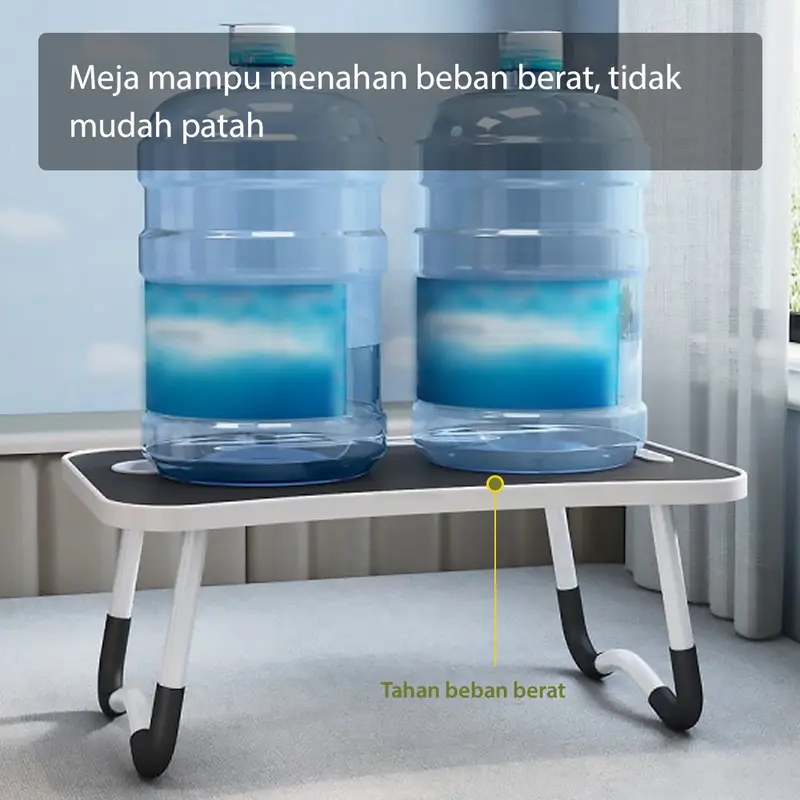 BISA COD Meja Lipat Portable dengan Handle / Meja Belajar Anak / Meja Laptop Multifungsi Anti Air 6