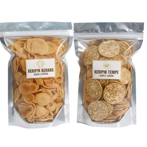 keripik tempe .  keripik kerang khas bandung renyah gurih ..