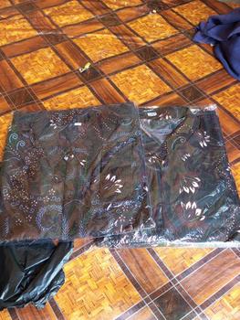 Product Review of 2. Baju Batik Couple Kemeja Gamis Poli katun Fashion Pasangan POLI KATUN Seragam Batik Sequins Muslim Wanita Sarimbit Keluarga Kondangan Dress Pesta Lebaran Motif from a**o 0