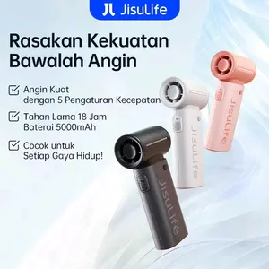 JISULIFE Life 9 Handheld Fan 3600mAh | Kipas Angin Portable Mini Fan Turbo dengan 5 Tingkat Kecepatan