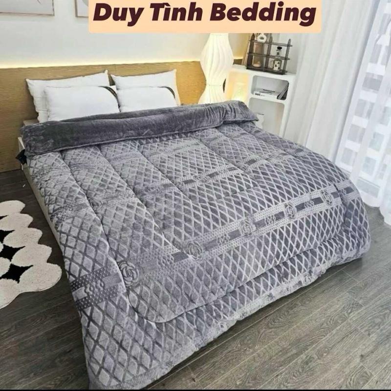    DEAL HỜI   Chăn CoCo lông thỏ cân nặng trên 3,7kg chuẩn loại 1-chăn đắp đại hàn ấm áp DUY TÌNH BEDDING 