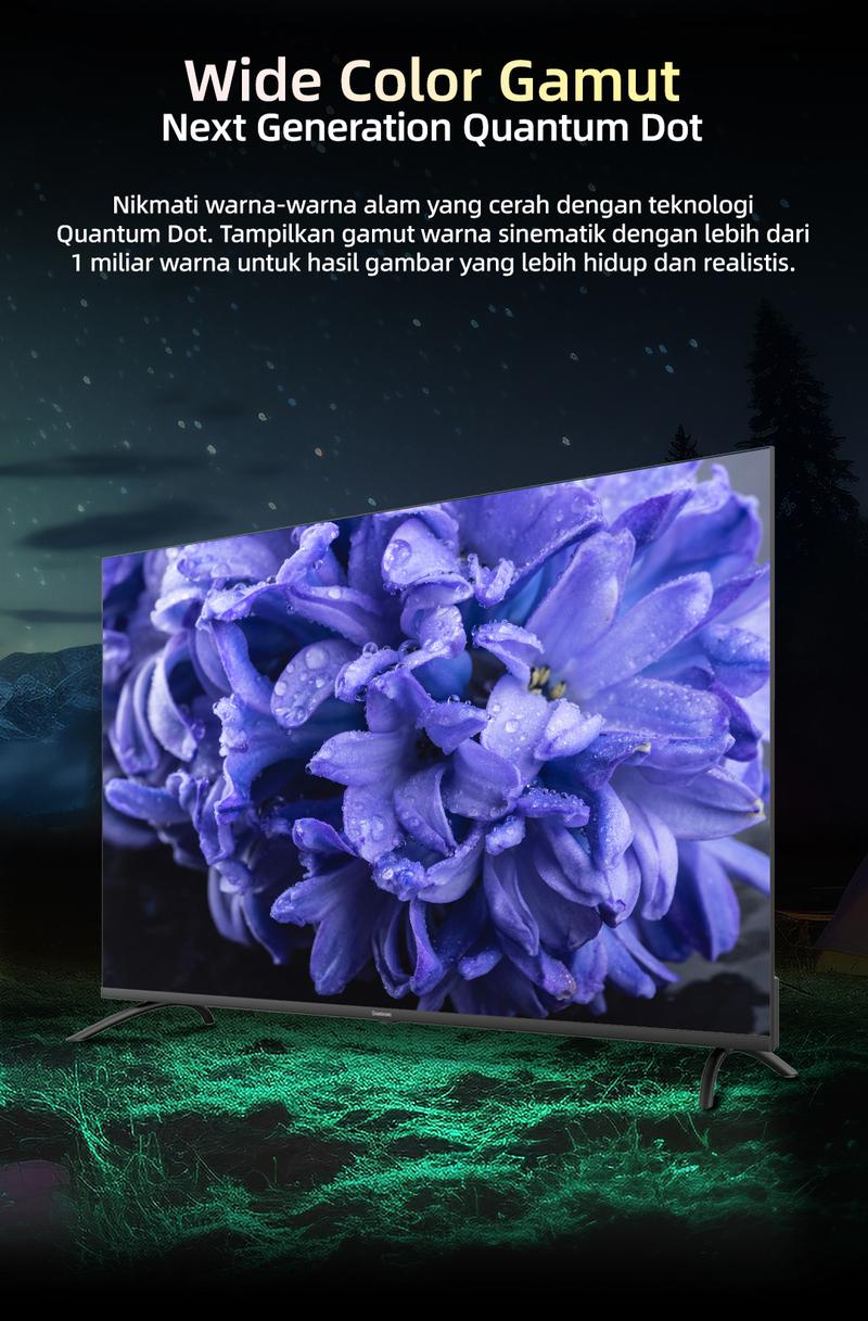 Changhong QLED TV 4K 43 inch Google Smart QLED PRO Digital TV Dolby ...