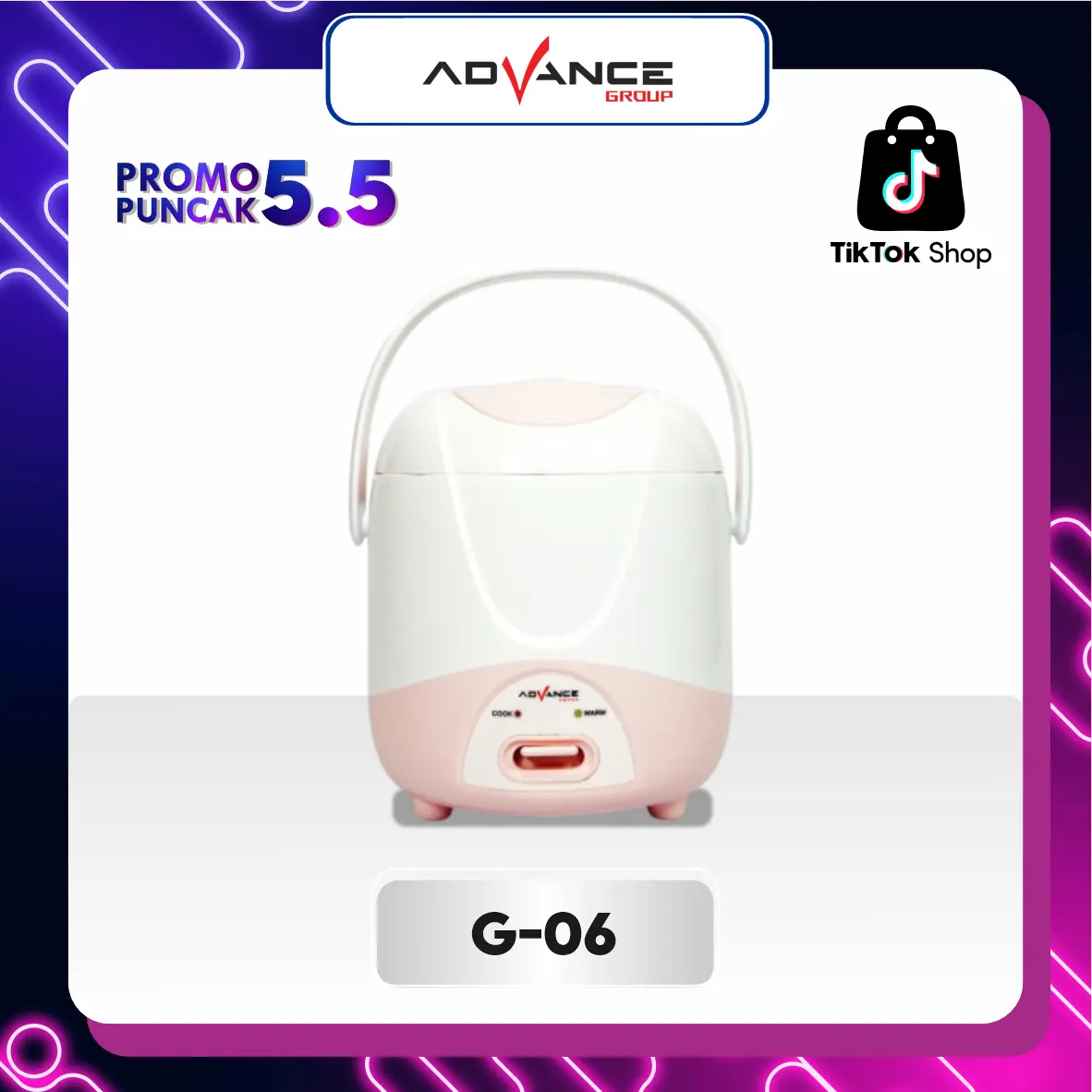 INEM JOGJA EKSKLUSIF!!!  mini Rice Cooker G-06 Kapasitas 0.6L / Mini Rice Cooker Elektrik 0.6L Anti Lengket Listrik Penanak