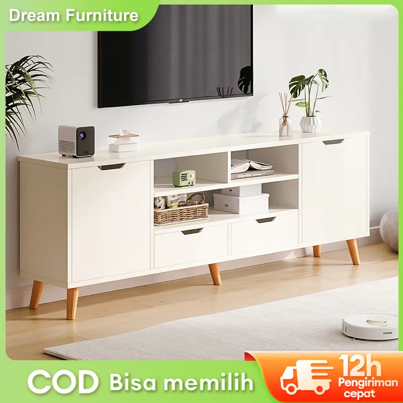 DF-5-Meja Tv Lemari Tv Rak Tv Meja Buffet Minimalis Modern Murah 140CM Buffet TV Kayu Model Terbaru Meja TV Rak TV Meja TV Minimalis Rak TV Minimalis Bufet TV Minimalis Kayu Modern Murah Meja TV Minimalis Modern Lemari Tv 【Garansi 5 Tahun】