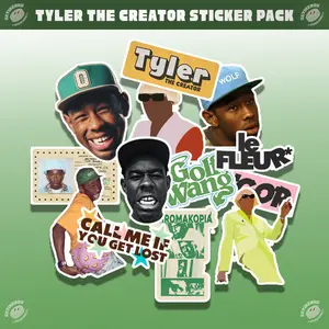 13pcs TYLER THE CREATOR Sticker Pack | stiker tyler the creator aesthetic untuk hp laptop koper bahan vinyl